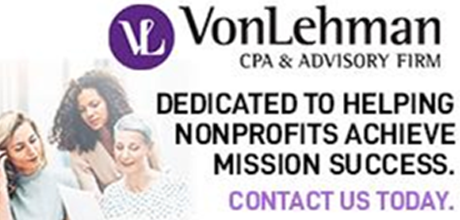 VonLehman logo and statement with contact line